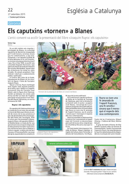 Ruyra Blanes Catalunya Cristiana