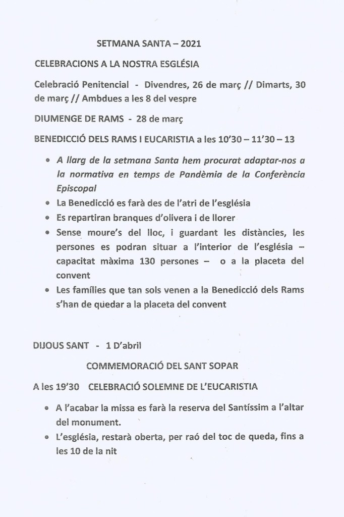 Setmana Santa 2021 Caputxins Sarrià 001